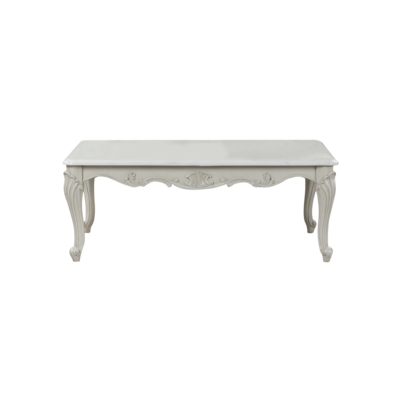 Tuscan Traditional & Contemporary Style Coffee Table made with Wood in Gray