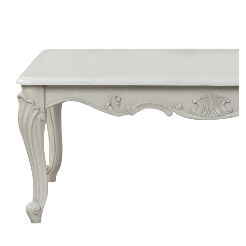 Tuscan Traditional & Contemporary Style Coffee Table made with Wood in Gray