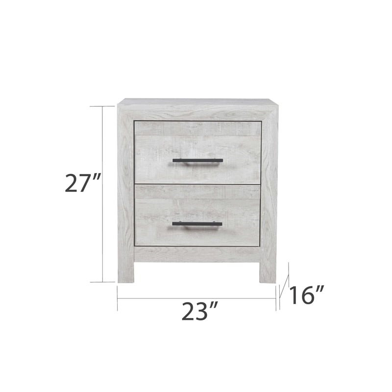 Denver Twin 5PC Modern Style Bedroom Set Made with Wood in Rustic Natural