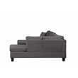 Cozy Modern Style Recliner Sectional Sofa Made With Wood in Gray