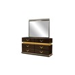 Dunhill Modern Style Mirror Made with Wood in Brown(NO DRESSER)