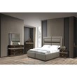 Dunhill Modern Style Mirror Made with Wood in Brown(NO DRESSER)