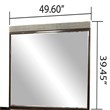 Dunhill Modern Style Mirror Made with Wood in Brown(NO DRESSER)