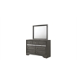 Matrix Traditional Style Full 4 PC Storage Bedroom Set made with Wood  in Gray