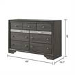 Matrix Traditional Style Full 4 PC Storage Bedroom Set made with Wood  in Gray
