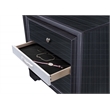 Matrix Traditional Style Full 4 PC Storage Bedroom Set made with Wood  in Black