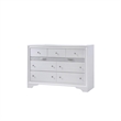 Matrix Traditional Style Full 4 PC Storage Bedroom Set made with Wood  in White
