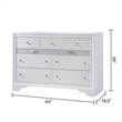 Matrix Traditional Style Full 4 PC Storage Bedroom Set made with Wood  in White