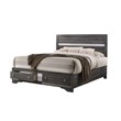 Matrix Traditional Style Full 5 PC Storage Bedroom Set made with Wood in Gray