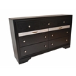 Matrix Traditional Style Full 5 PC Storage Bedroom Set made with Wood in Black
