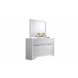 Matrix Traditional Style Full 5 PC Storage Bedroom Set made with Wood in White