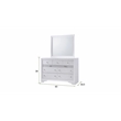 Matrix Traditional Style Full 5 PC Storage Bedroom Set made with Wood in White