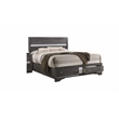 Matrix Traditional Style Full Size Storage Bed made with Wood in Gray