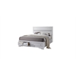 Matrix Traditional Style Full Size Storage Bed made with Wood in White