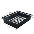 Modern Style Heavy Duty Queen Size Bed base Frame made with Metal in Black