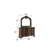 Vintage Traditional Style Mirror Made With Wood in Walnut