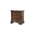 Vintage Traditional Style Queen 4PC Bedroom Set Made With Wood in Walnut