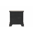 Vintage Traditional Style 3-Drawer Nightstand Made With Wood in Walnut