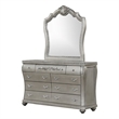Destiny Traditional Style Designed Mirror Made With Wood in Silver color