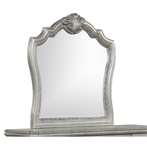 Destiny Traditional Style Designed Mirror Made With Wood in Silver color