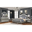 Destiny Traditional style 3-Drawer Nightstand Made With Wood in Silver