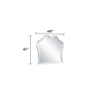 Landmark Traditional Style Mirror Made With Wood in Silver color