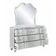 Landmark Traditional Style Mirror Made With Wood in Silver color