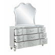 Landmark Traditional Style  9-Drawer Desser Made With Wood in Silver