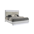Glam Modern Style Queen Bed with LED headboard Made With Wood in White Color