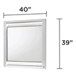 Glam Modern Style Mirror Made With Wood & & inbuilt LED in White Color