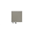 Glam Modern Style 2-Drawer Nightstand Made With Wood & inbuilt LED in White