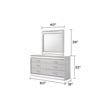 Glam Modern Style Upholstered LED Queen 4PC Bedroom Set Made With Wood in White