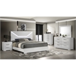 Blanca Modern Style Mirror Made With Wood & Glass in White Color