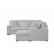Grande Modern Style Sectional Sofa Made with wood in Gray
