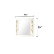 La Pierre Contemporary Style Mirror Made With Wood in Beige
