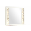 La Pierre Contemporary Style Mirror Made With Wood in Beige