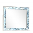 Laguna  Modern Style Mirror Made With Wood in White