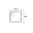 Laguna  Modern Style Mirror Made With Wood in White