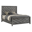 Denver Modern Style Full Size Bed Made With Wood in Gray Colour
