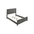 Denver Modern Style Full Size Bed Made With Wood in Gray Colour