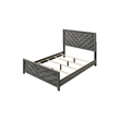 Denver Modern Style Full Size Bed Made With Wood in Gray Colour
