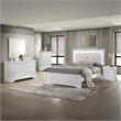Blaze Modern Style Mirror made with Wood in White