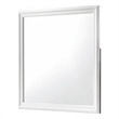 Blaze Modern Style Mirror made with Wood in White