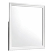 Blaze Modern Style Mirror made with Wood in White