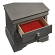 Blaze Modern Style 2-Drawer Nightstand made with Wood in Gray