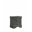 Blaze Modern Style 2-Drawer Nightstand made with Wood in Gray
