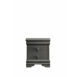 Blaze Modern Style Queen 5PC bedroom set made with Wood & LED Headboard in Gray