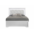 Blaze Modern Style Full 5PC bedroom set made with Wood & LED Headboard in White