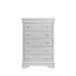 Blaze Modern Style King 5PC bedroom set made with Wood & LED Headboard in White