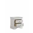 Blaze Modern Style Full 4PC bedroom set made with Wood & LED Headboard in White